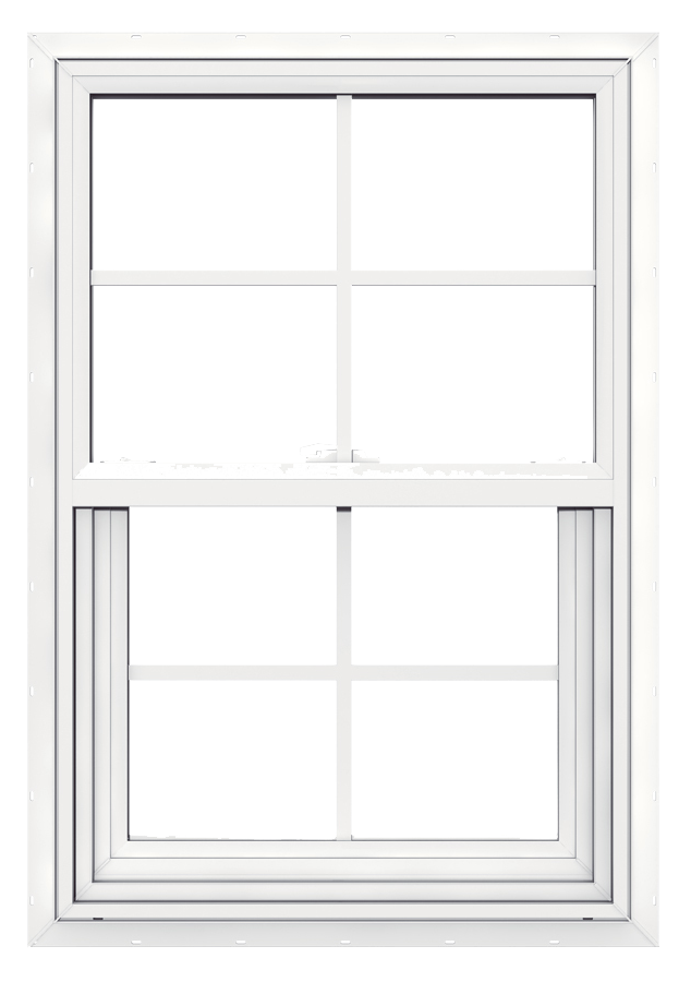 39.5 in. x 35.5 in. double hung vinyl window with grids